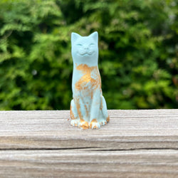 The Gilded Lucky Kitten - Antique Gold