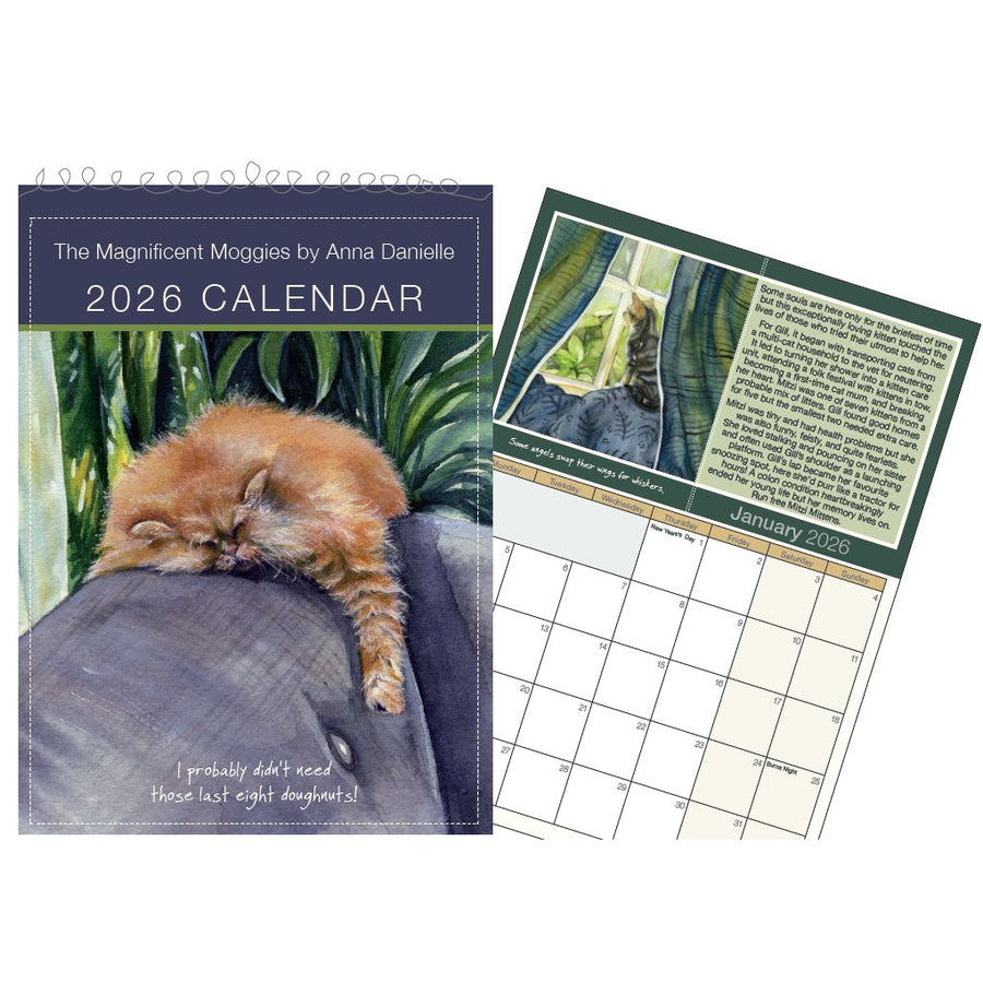 Magnificent Moggies 2026 Wall Calendar