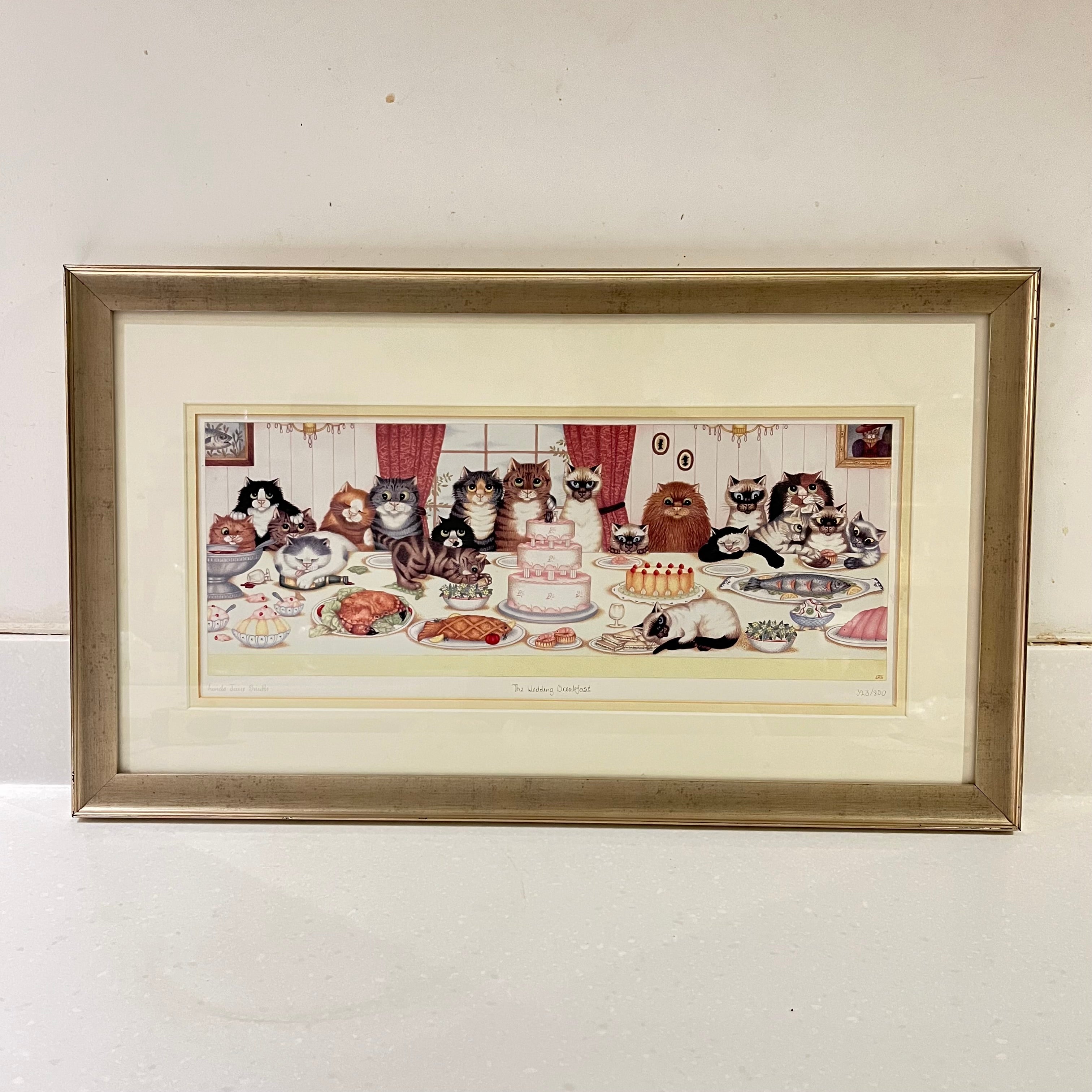 The Wedding Breakfast, Vintage Linda Jane Smith Framed Limited Edition Print
