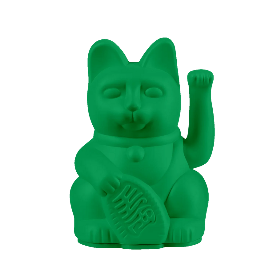 Maneki Neko Mini by Donkey VIVID GREEN