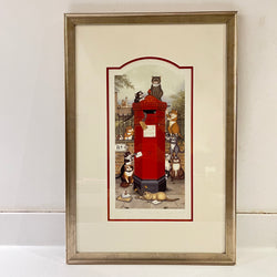 First Class Cats, Vintage Linda Jane Smith Framed Limited Edition Print
