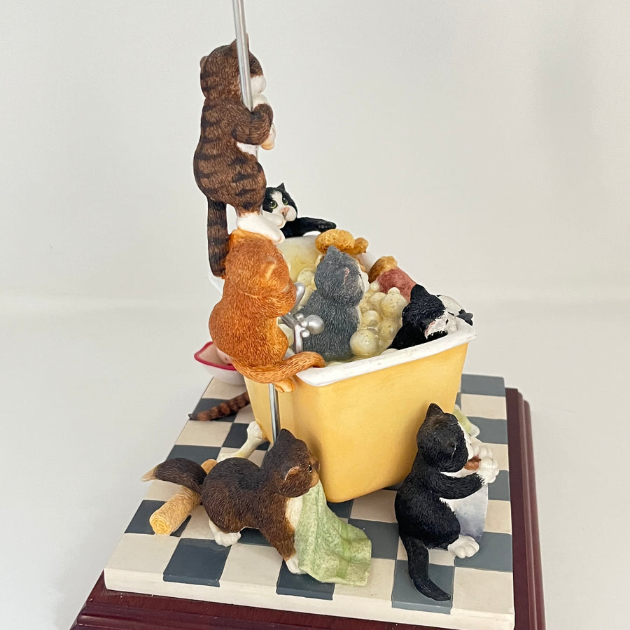 Vintage In The Tub Comic & Curious Cats A3884 RARE LTD EDN