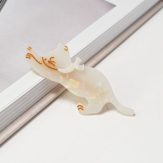 Leaping Cat Hair Clip