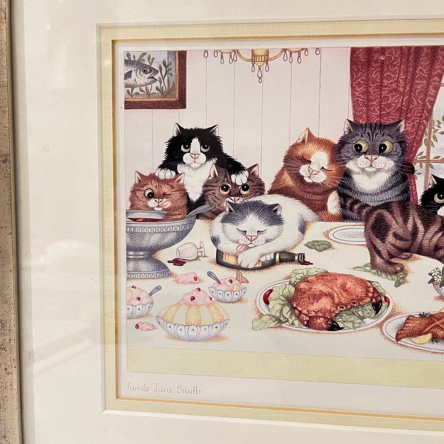 The Wedding Breakfast, Vintage Linda Jane Smith Framed Limited Edition Print