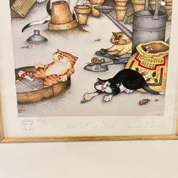 The Potting Shed, Vintage Linda Jane Smith Framed Limited Edition Print