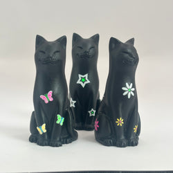 Hand Finished Original Black Kittens