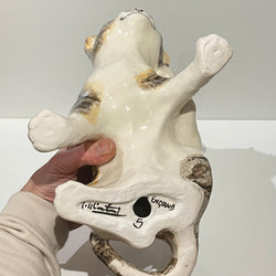 Tabby & White Scratching Winstanley Cat - Size 5