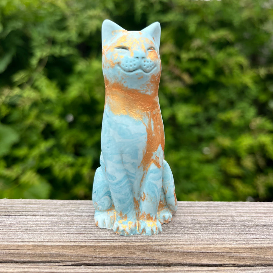 The Gilded Lucky Cat - Antique Gold
