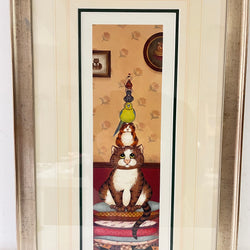 Balancing Act, Vintage Linda Jane Smith Framed Limited Edition Print