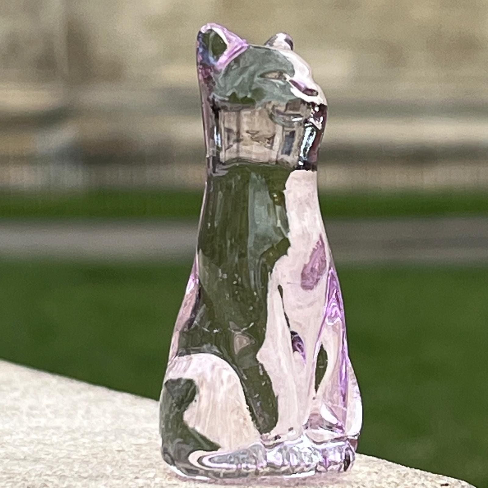 June Lucky Glass Cat