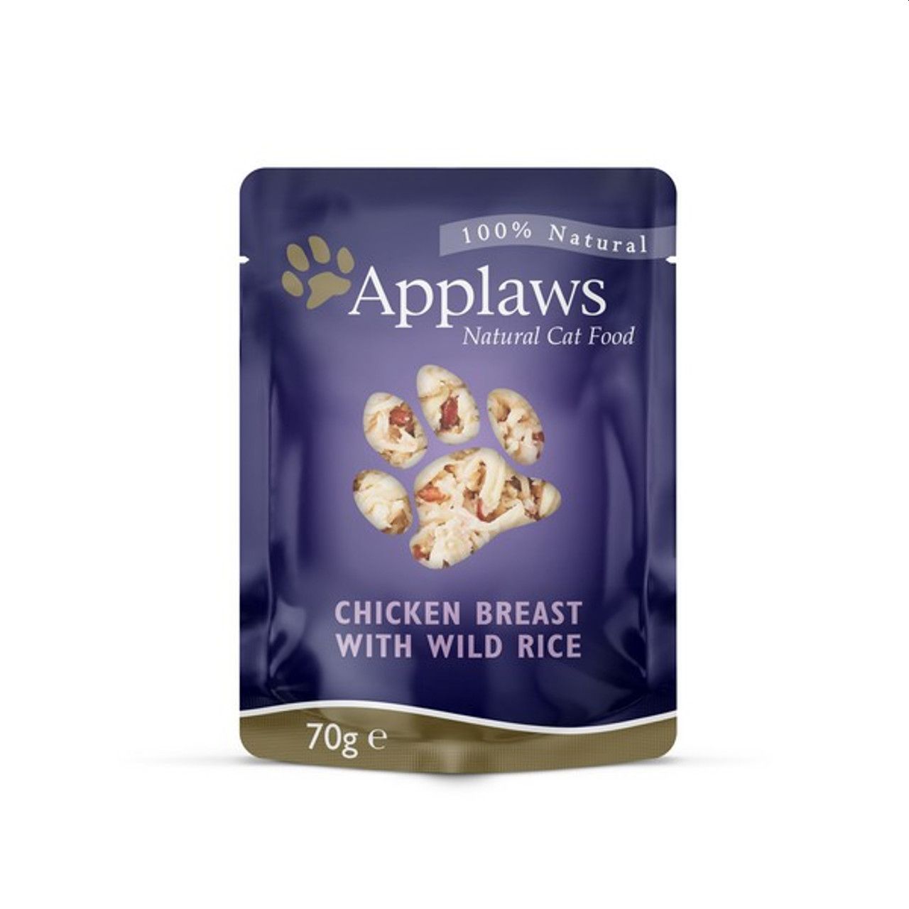 Applaws Chicken and Wild Rice Pouches Applaws cat food The Cat Gallery