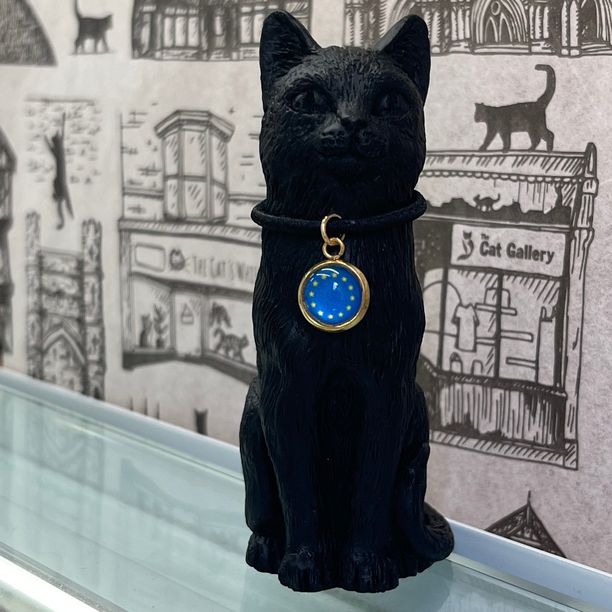 8cm Original Lucky Cat European Union Charm