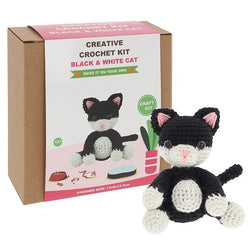 Black & White Cat Crochet Kit