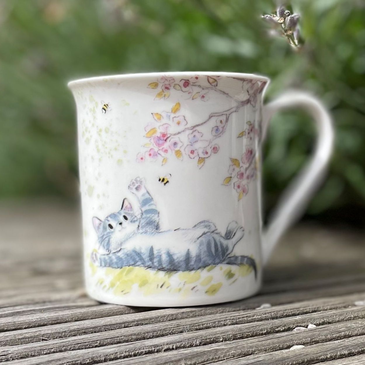 Blossom Kitten Porcelain Mug