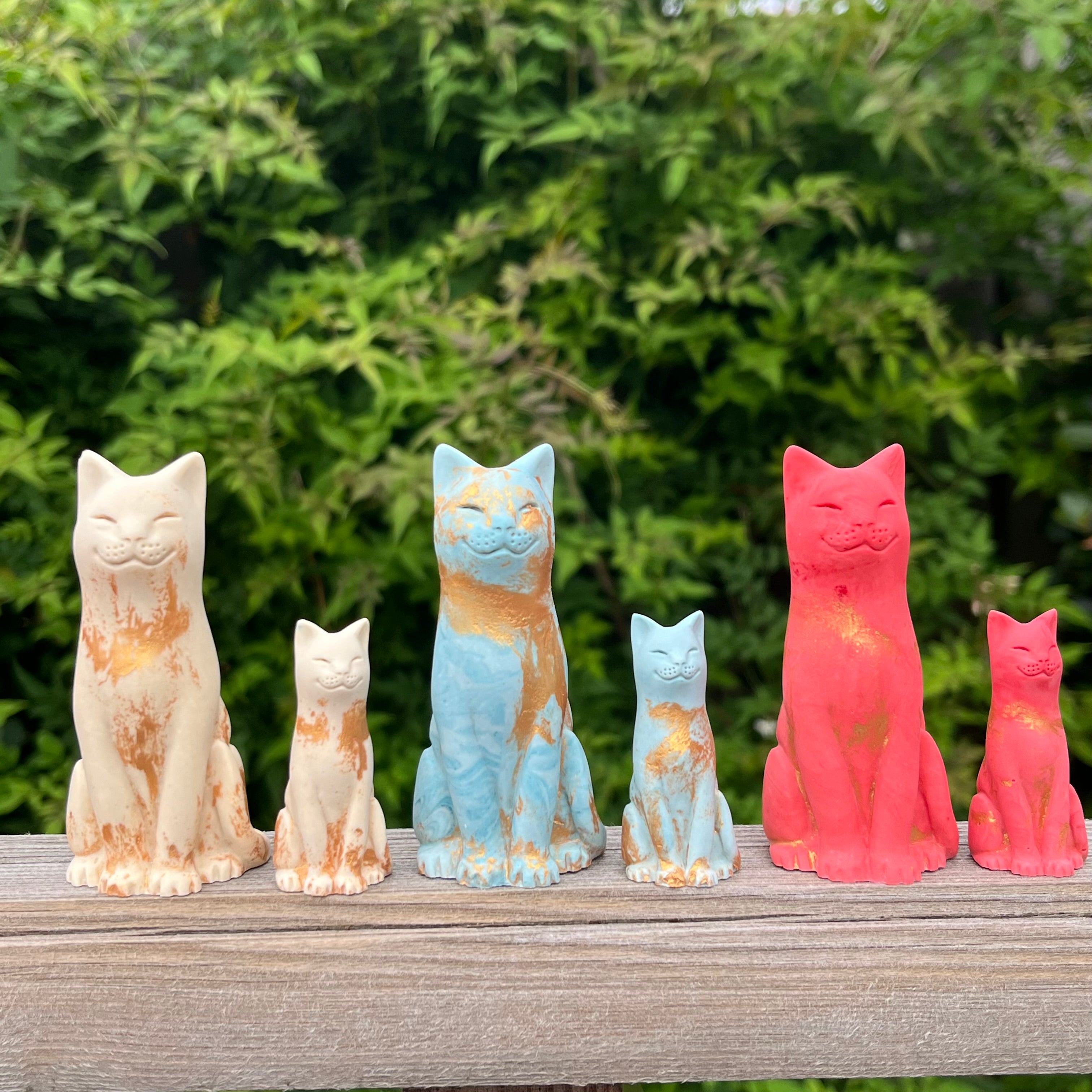 The Gilded Lucky Kitten - Antique Gold