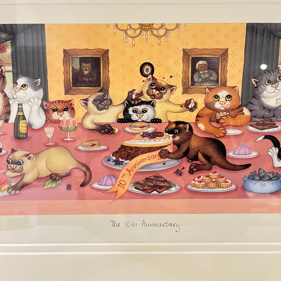 The 10th Anniversary, Vintage Linda Jane Smith Framed Limited Edition Print