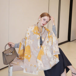 Cute Cats Winter Jacquard Scarf