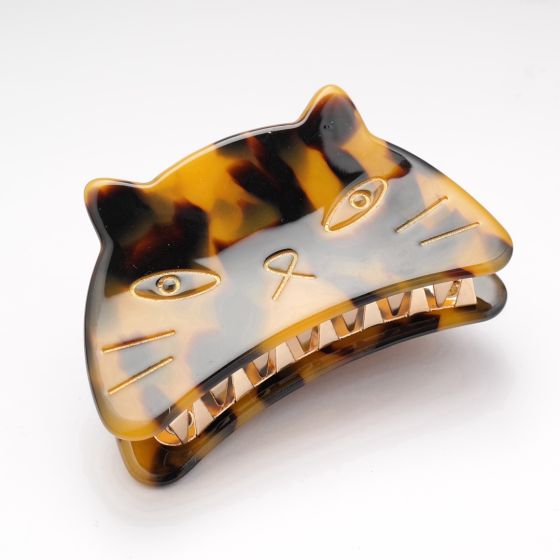 Cat Face Hair Claw Clip