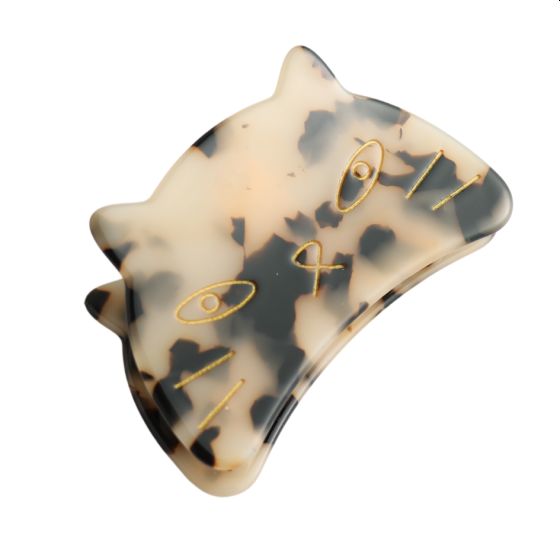 Cat Face Hair Claw Clip