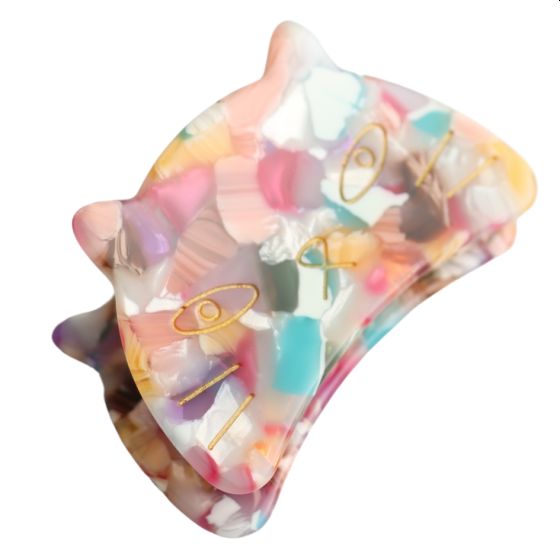 Cat Face Hair Claw Clip