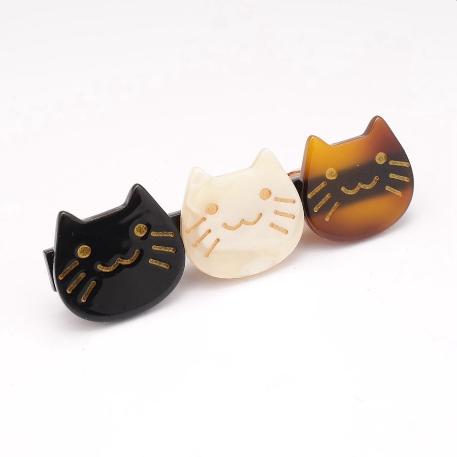 Cat Face Trio Hair Clip