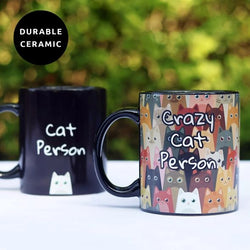 Cat Person Heat Changing Mug