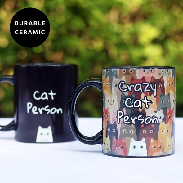 Cat Person Heat Changing Mug