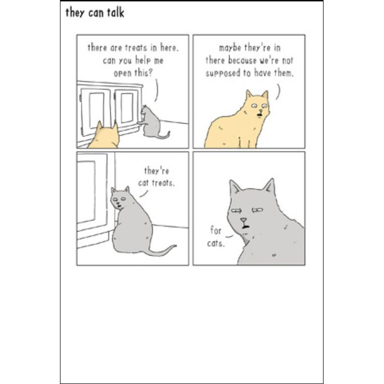 They Can Talk, Cat Treats Card