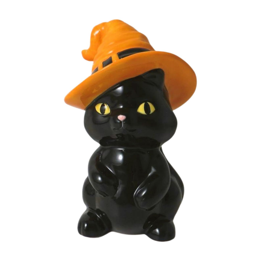 Ceramic Black Wizard Cat
