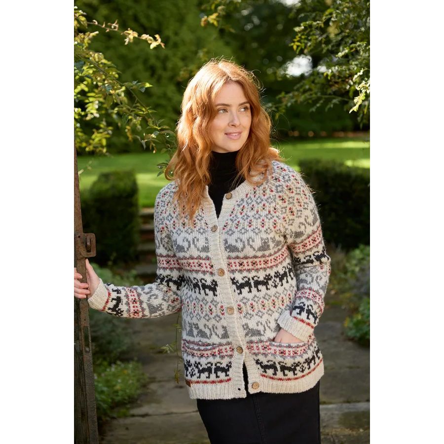 Crafty Cat Fair Isle style Cardigan
