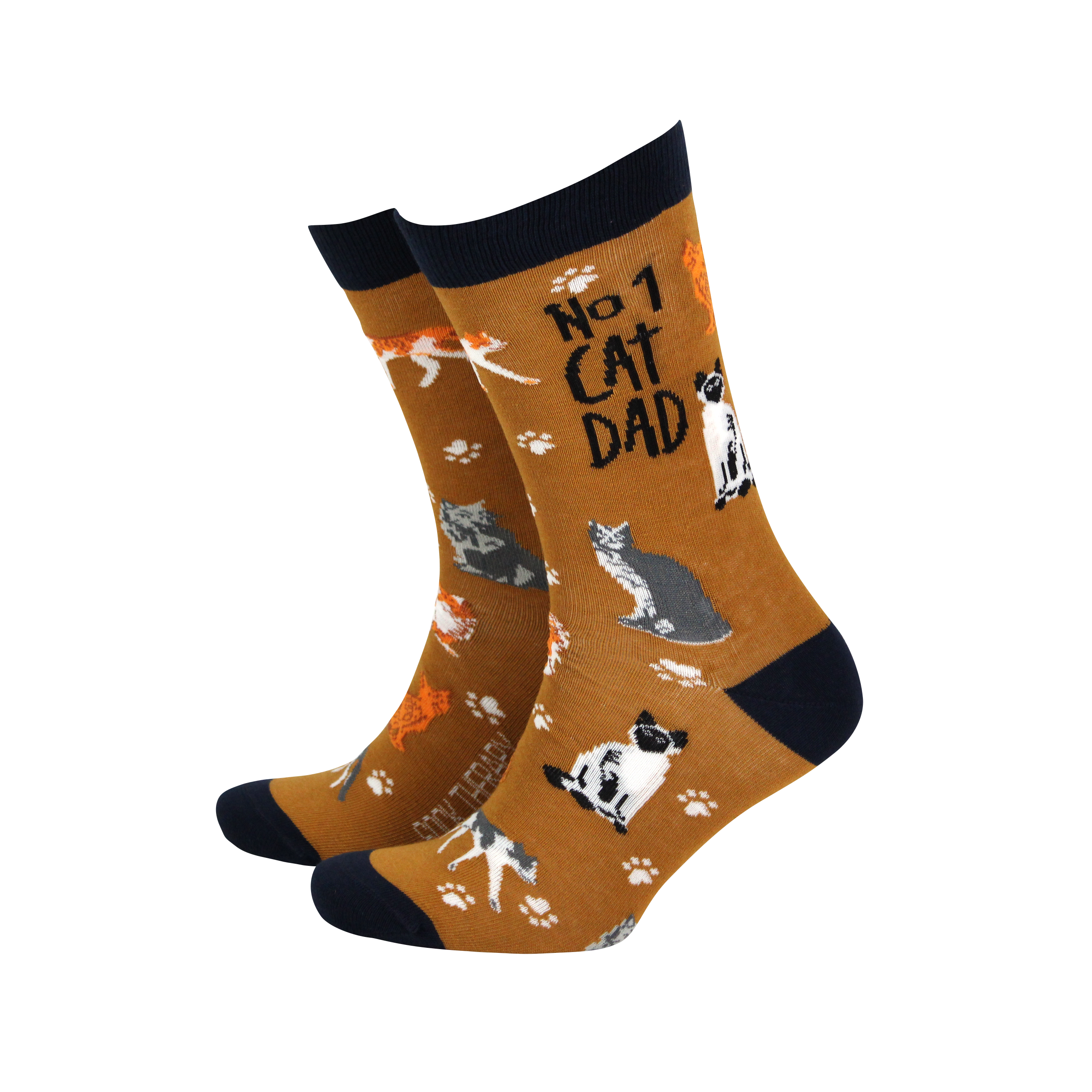 No.1 Cat Dad Bamboo Socks