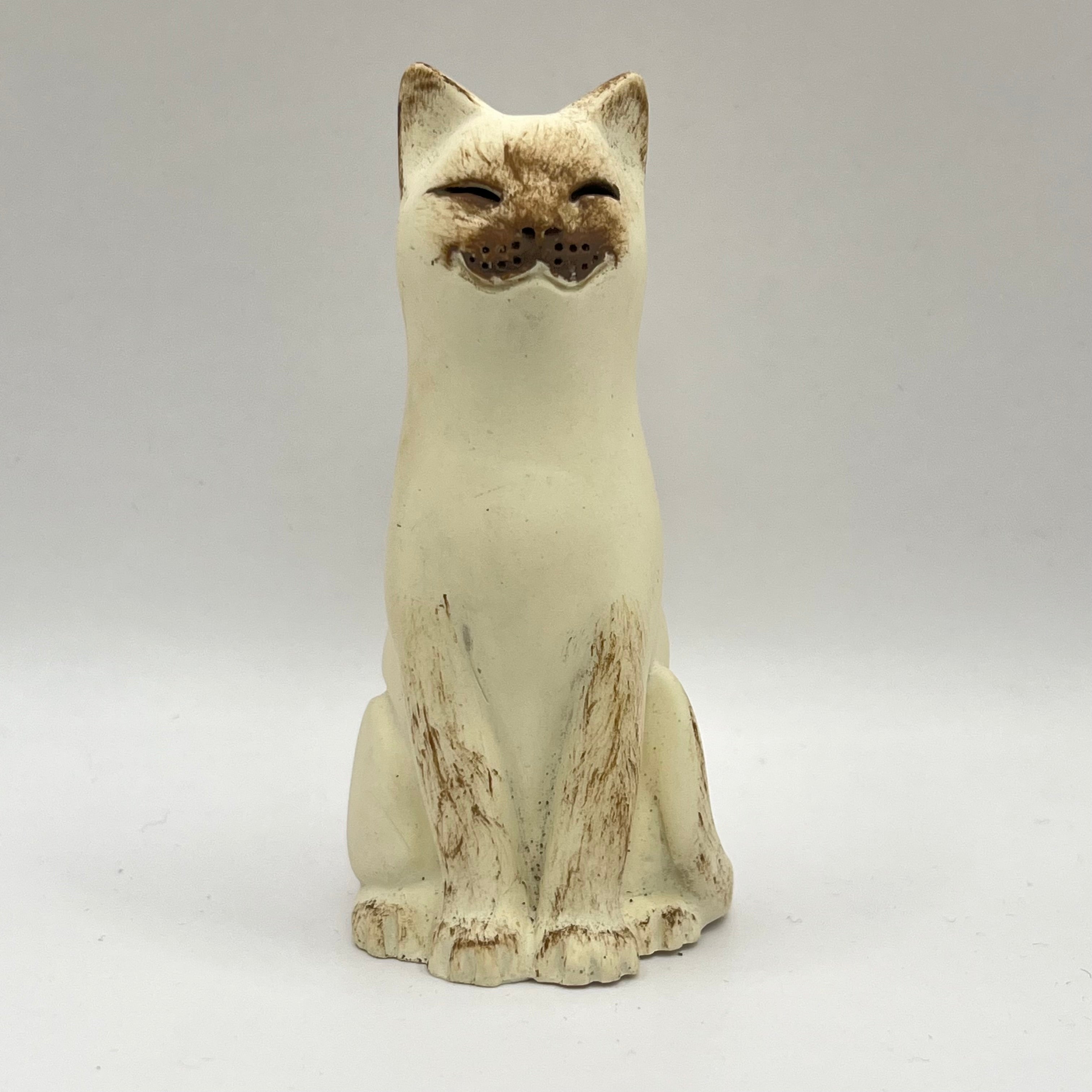 Hand-Painted Chocolate Point Original Lucky Cat