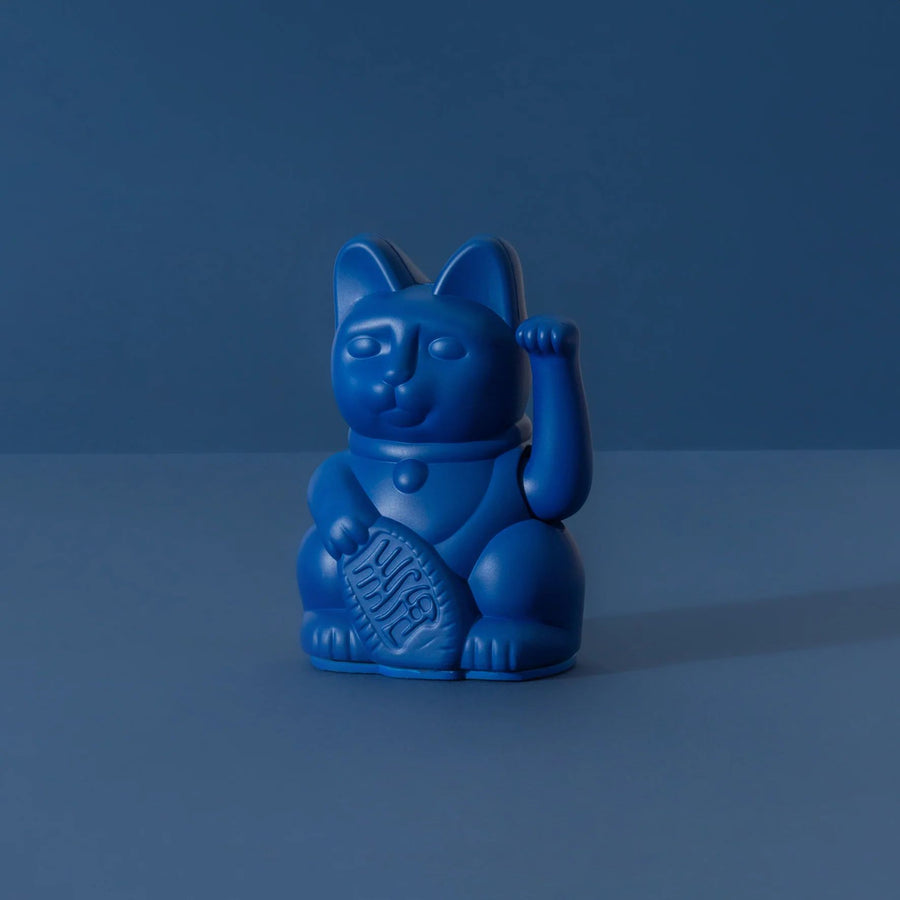 Maneki Neko Mini de Donkey AZUL OSCURO