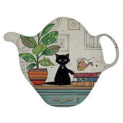 Black Kitties Teabag Tidy