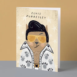 Elvis Purresley Musician Art Card