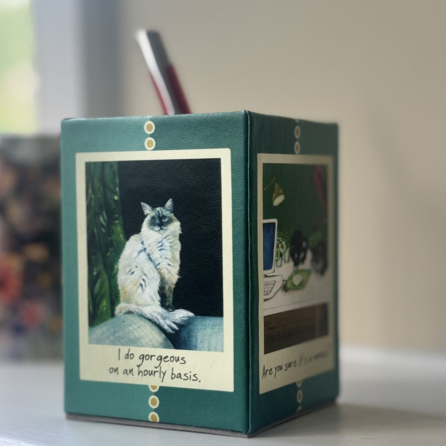 Feline Pen Pot