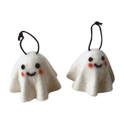 White Felt Ghost Hanging Decoration