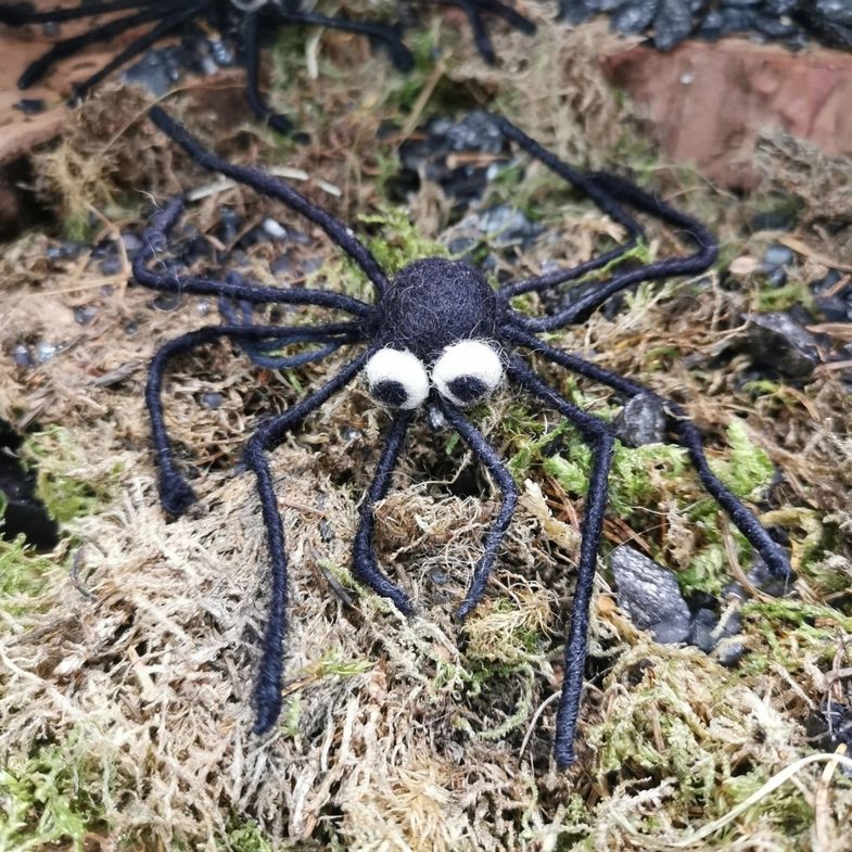 Handmade Felt Hanging Halloween Spider