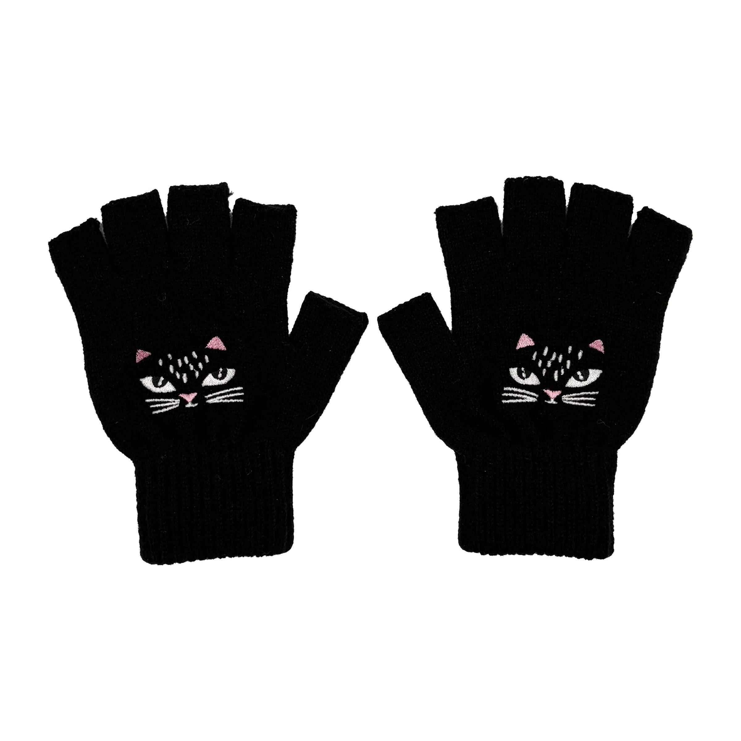 FingerlessCatFaceGlovesdesign.