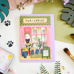 Fur-Lorist Cat Card