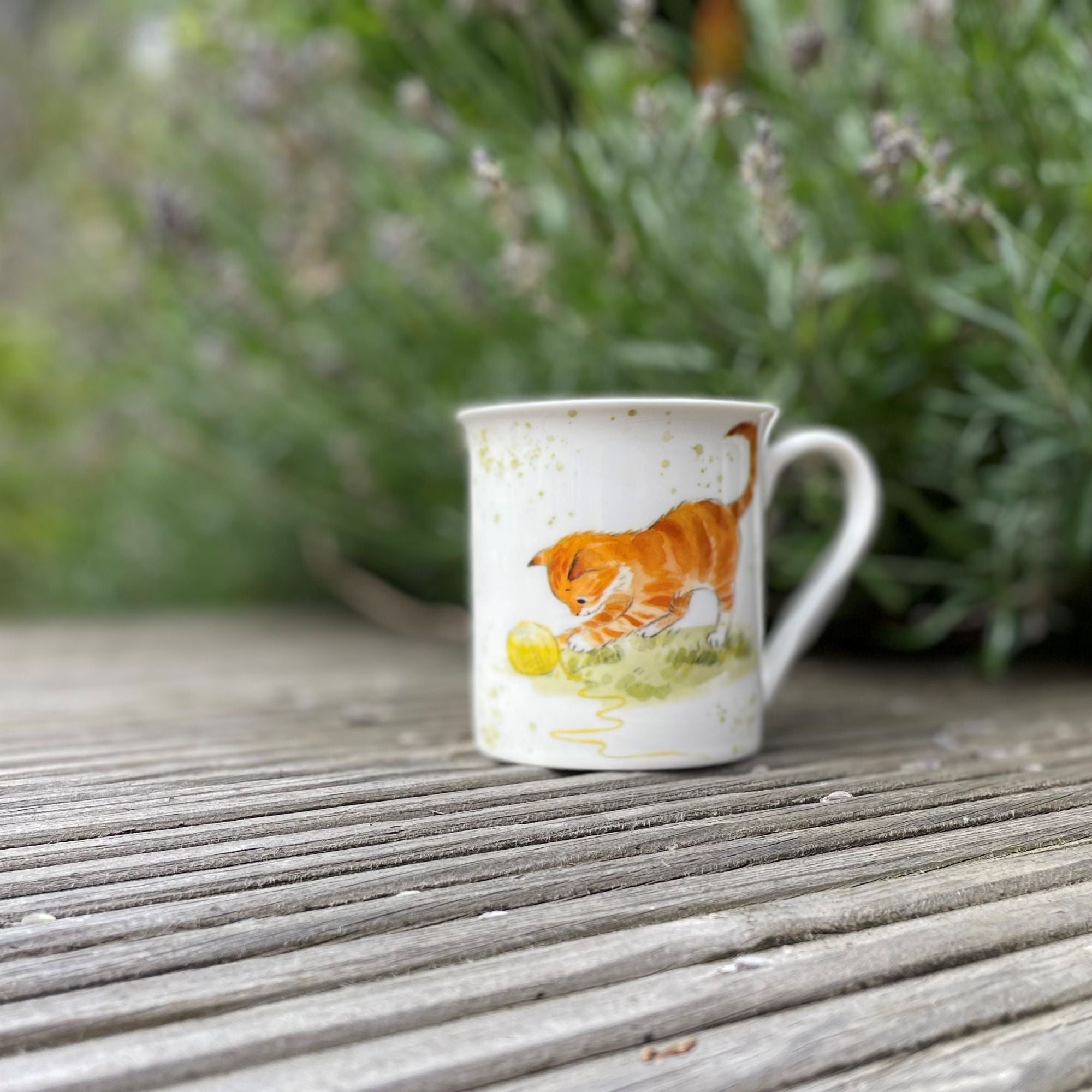 Ginger Cat Porcelain Mug