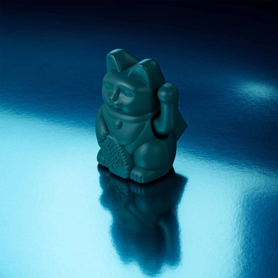 Maneki Neko Solar Cat by Donkey GREEN