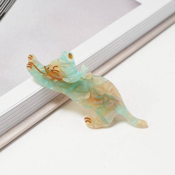 Leaping Cat Hair Clip