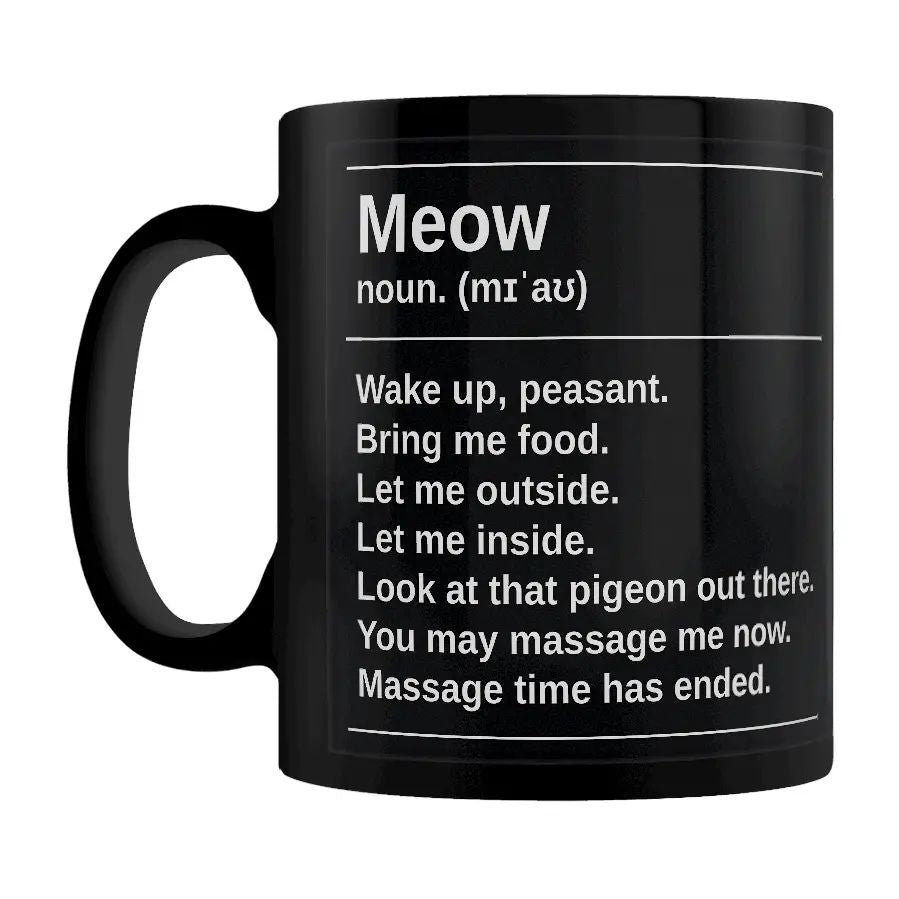 Meow Definition Mug