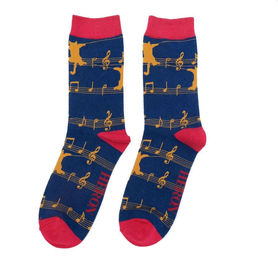 Musical Kitty Socks UK 7-11