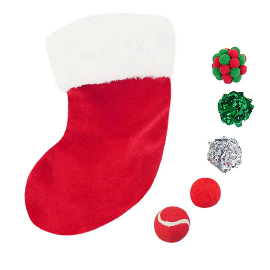 Christmas Cat Toy Stocking