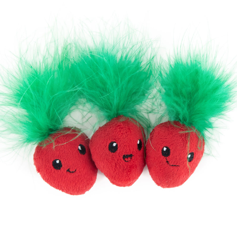 Strawbabies Dental Chew Cat Toy Trio
