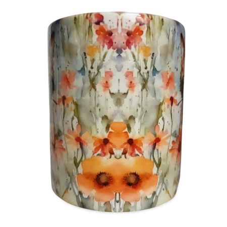 Watercolour Style Tortoiseshell Cat Mug & Coaster Set