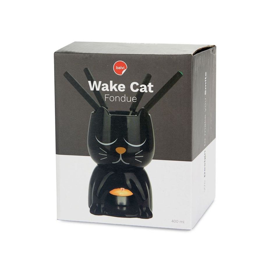 Wake Cat Fondue Set