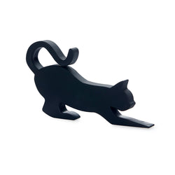 Black Cat Door Stopper